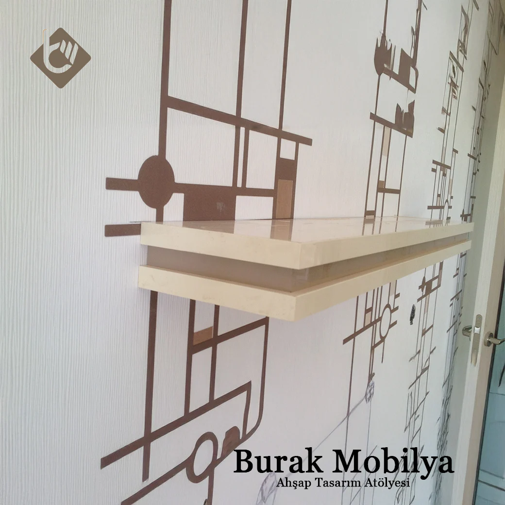 Sandviç Dekoratif Duvar Rafı görsel 5